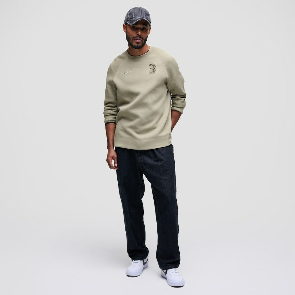 Boston Red Sox Tech Fleece Raglan Sweatshirt Olive