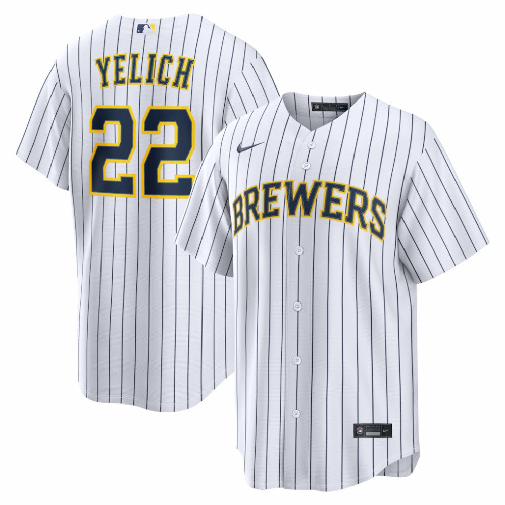 Christian Yelich Milwaukee Brewers Alternate Replica Jersey White