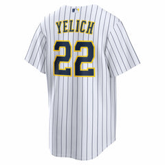 Christian Yelich Milwaukee Brewers Alternate Replica Jersey White
