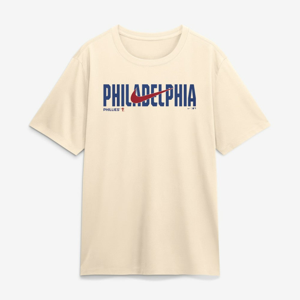 Philadelphia Phillies Swoosh Legend Dri-FIT T-Shirt Cream