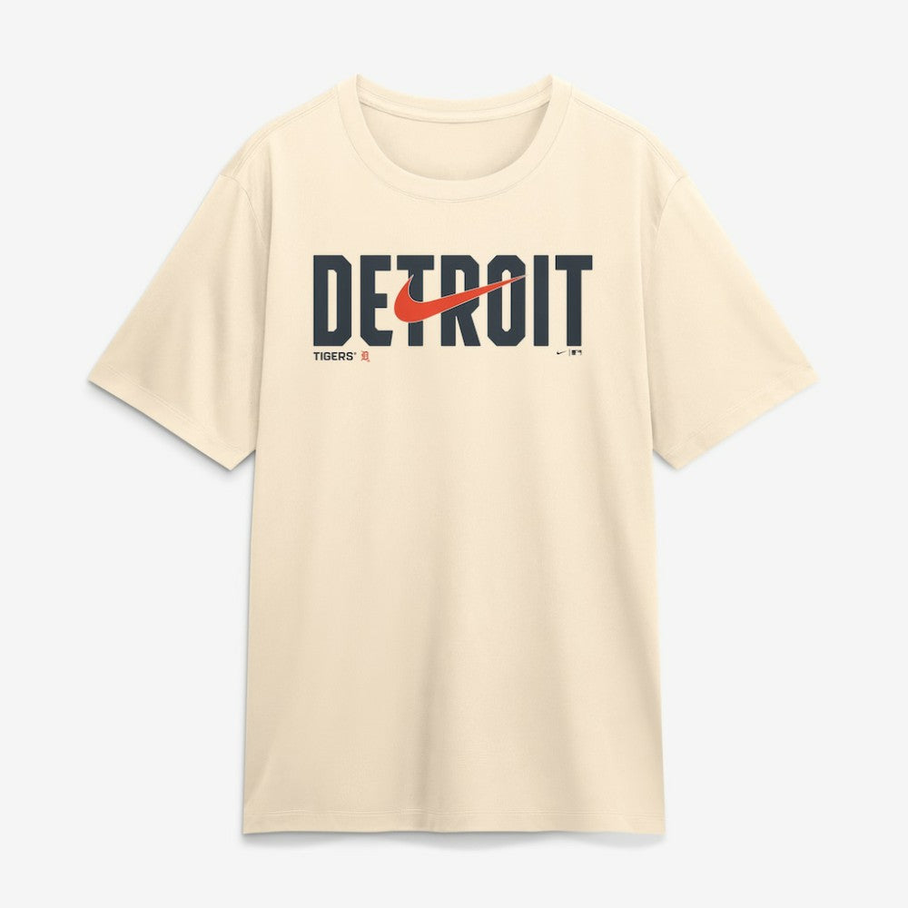 Detroit Tigers Swoosh Legend Dri-FIT T-Shirt Cream