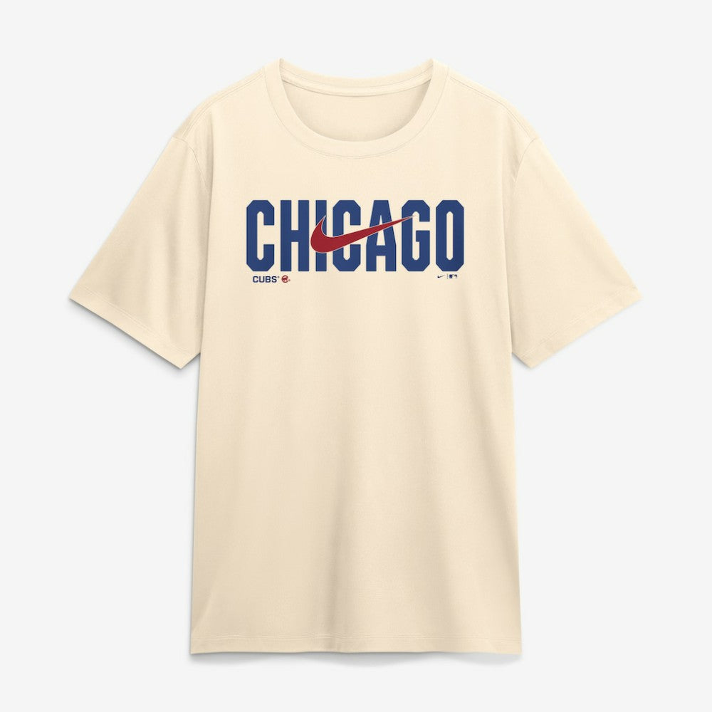 Chicago Cubs Swoosh Legend Dri-FIT T-Shirt Cream