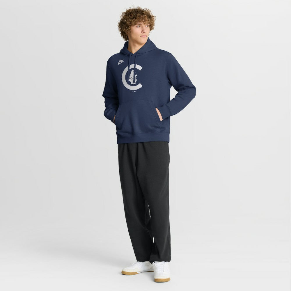 Chicago Cubs Cooperstown Collection Logo Club Hoodie Navy