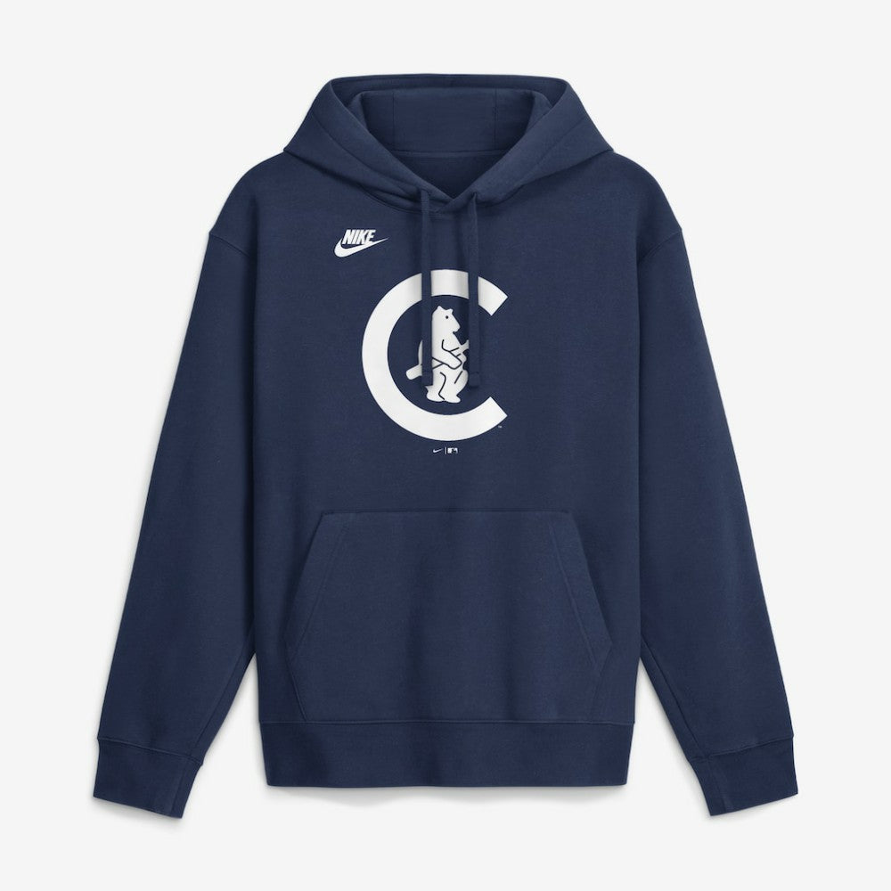 Chicago Cubs Cooperstown Collection Logo Club Hoodie Navy