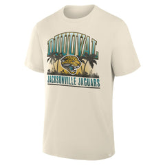 Jacksonville Jaguars Team Archives T-Shirt - Cream for sale