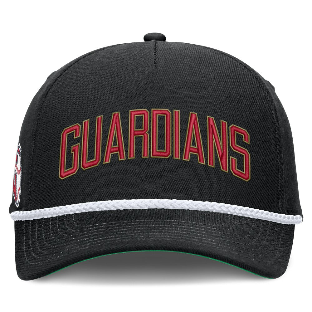 Cleveland Guardians Cooperstown Collection Rise Adjustable Hat Black