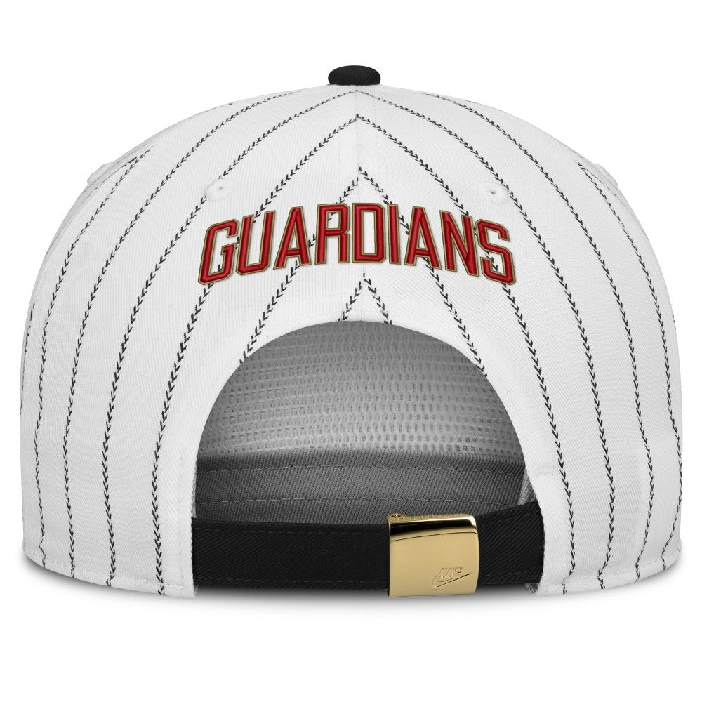 Cleveland Guardians Cooperstown Collection Pro Adjustable Hat White/Black
