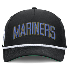 Seattle Mariners Cooperstown Collection Rise Adjustable Hat Black