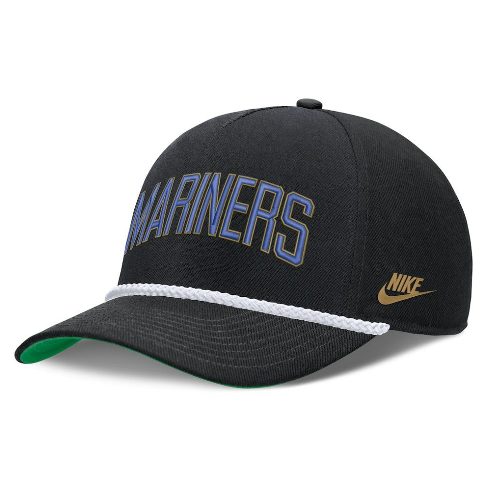 Seattle Mariners Cooperstown Collection Rise Adjustable Hat Black