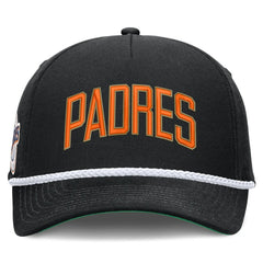 San Diego Padres Cooperstown Collection Rise Adjustable Hat Black
