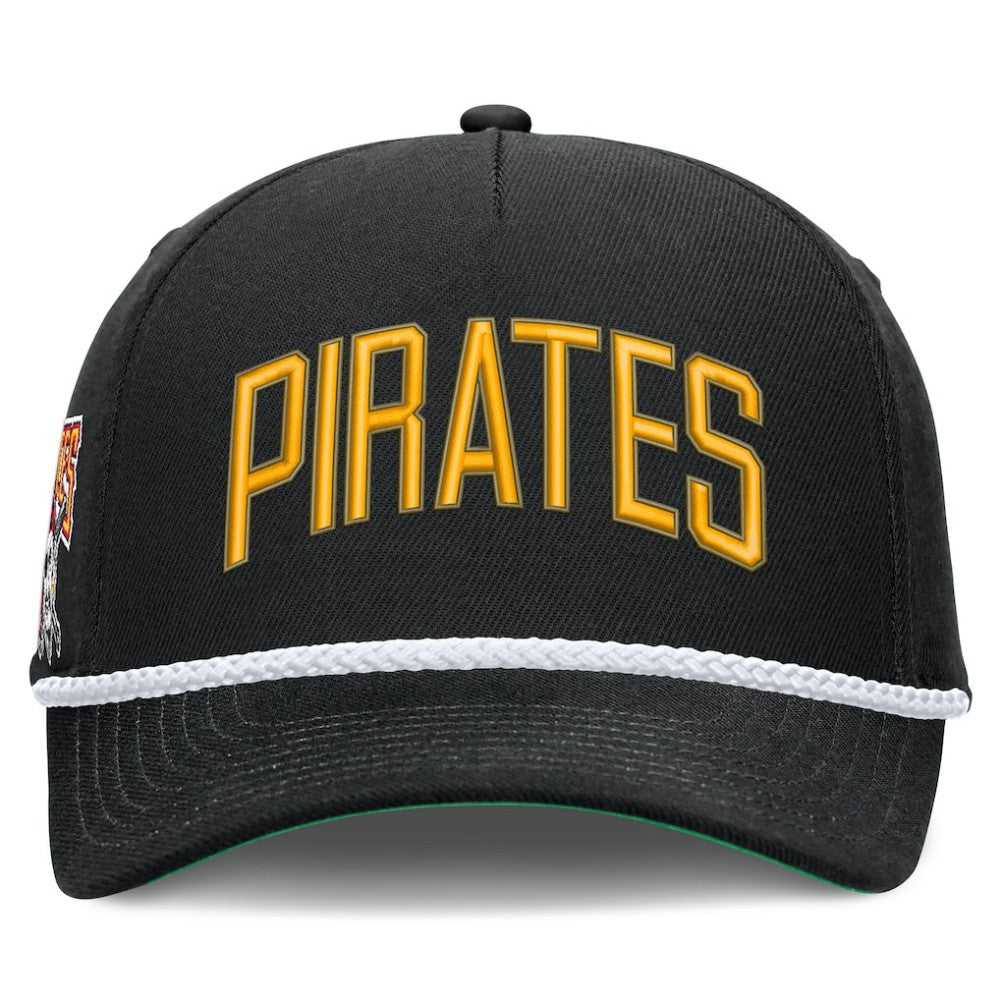 Pittsburgh Pirates Cooperstown Collection Rise Adjustable Hat Black