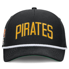 Pittsburgh Pirates Cooperstown Collection Rise Adjustable Hat Black