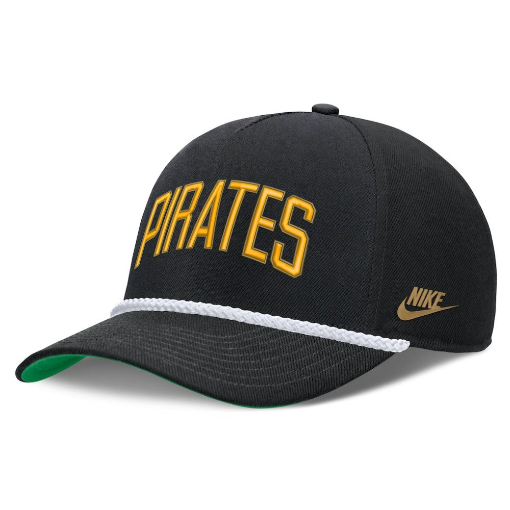 Pittsburgh Pirates Cooperstown Collection Rise Adjustable Hat Black