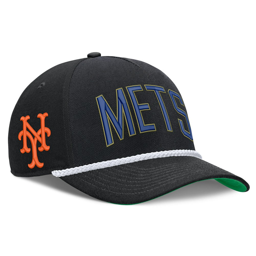 New York Mets Cooperstown Collection Rise Adjustable Hat Black