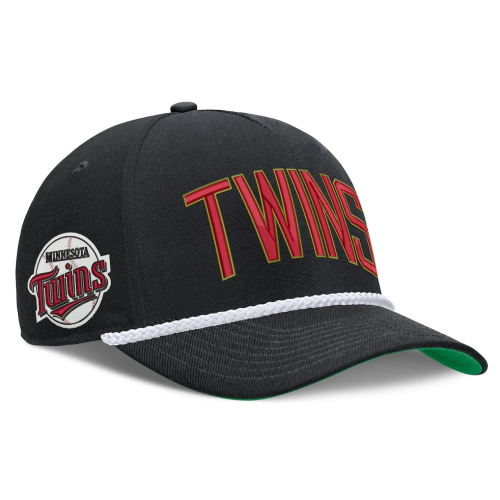 Minnesota Twins Cooperstown Collection Rise Adjustable Hat Black