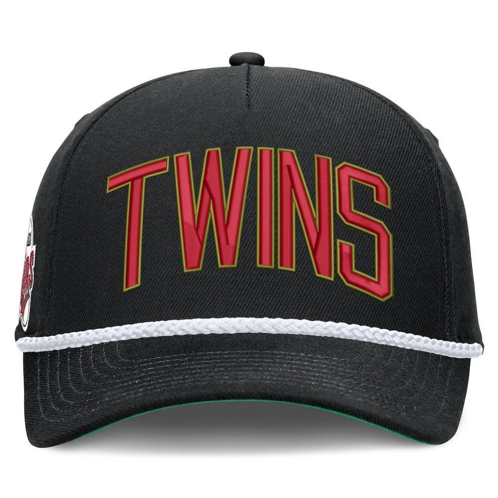 Minnesota Twins Cooperstown Collection Rise Adjustable Hat Black