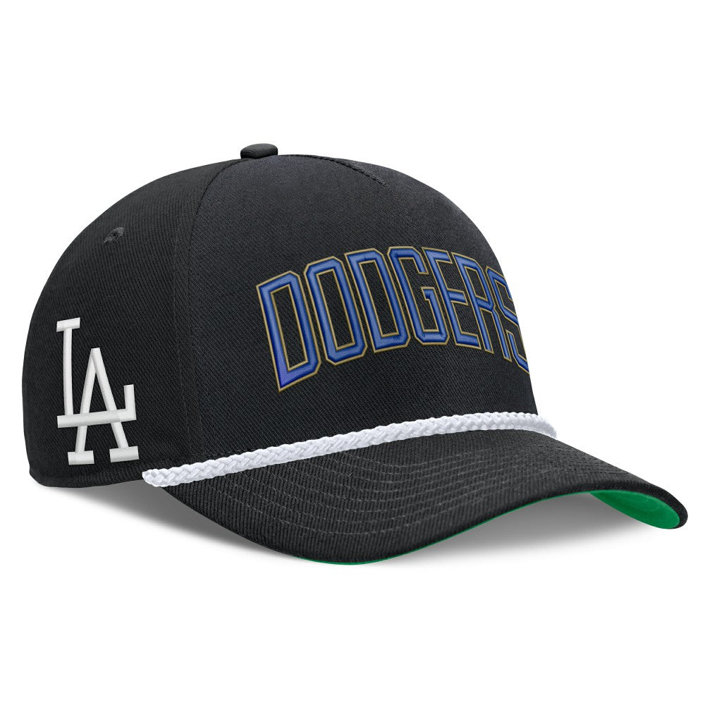 Los Angeles Dodgers Cooperstown Collection Rise Adjustable Hat Black