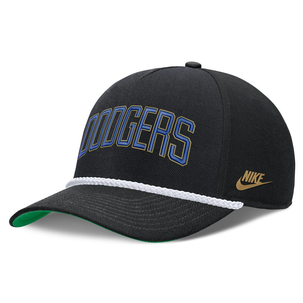 Los Angeles Dodgers Cooperstown Collection Rise Adjustable Hat Black