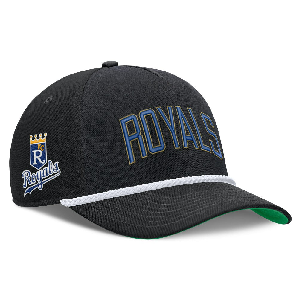 Kansas City Royals Cooperstown Collection Rise Adjustable Hat Black