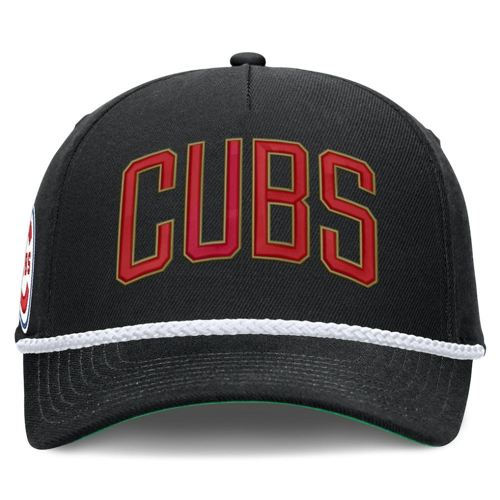 Chicago Cubs Cooperstown Collection Rise Adjustable Hat Black