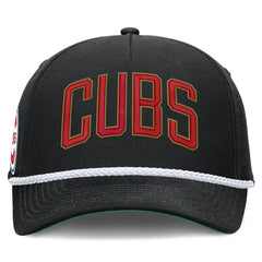 Chicago Cubs Cooperstown Collection Rise Adjustable Hat Black