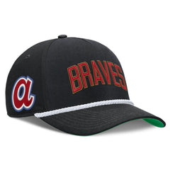 Atlanta Braves Cooperstown Collection Rise Adjustable Hat Black