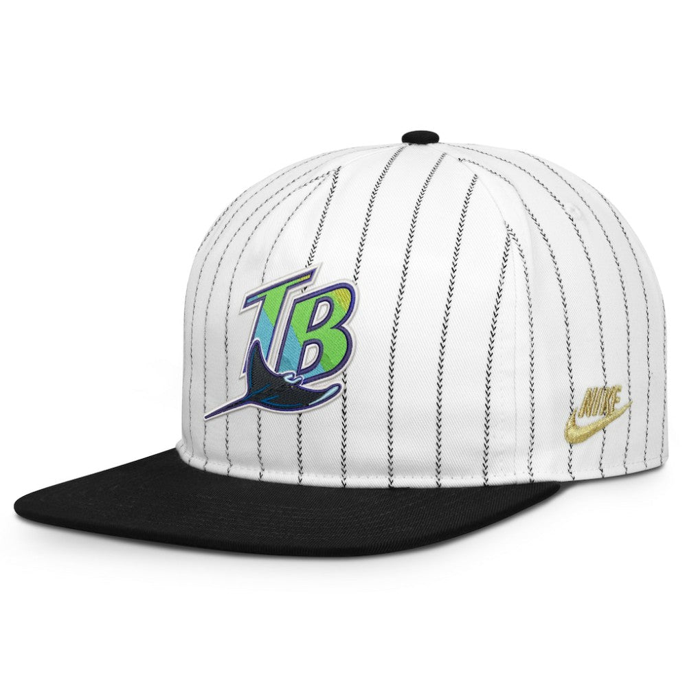 Tampa Bay Rays Cooperstown Collection Pro Adjustable Hat White/Black