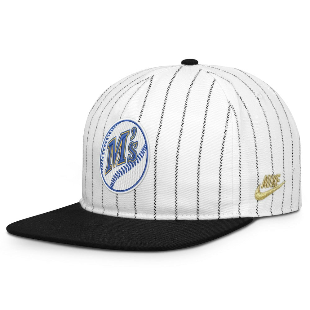 Seattle Mariners Cooperstown Collection Pro Adjustable Hat White/Black