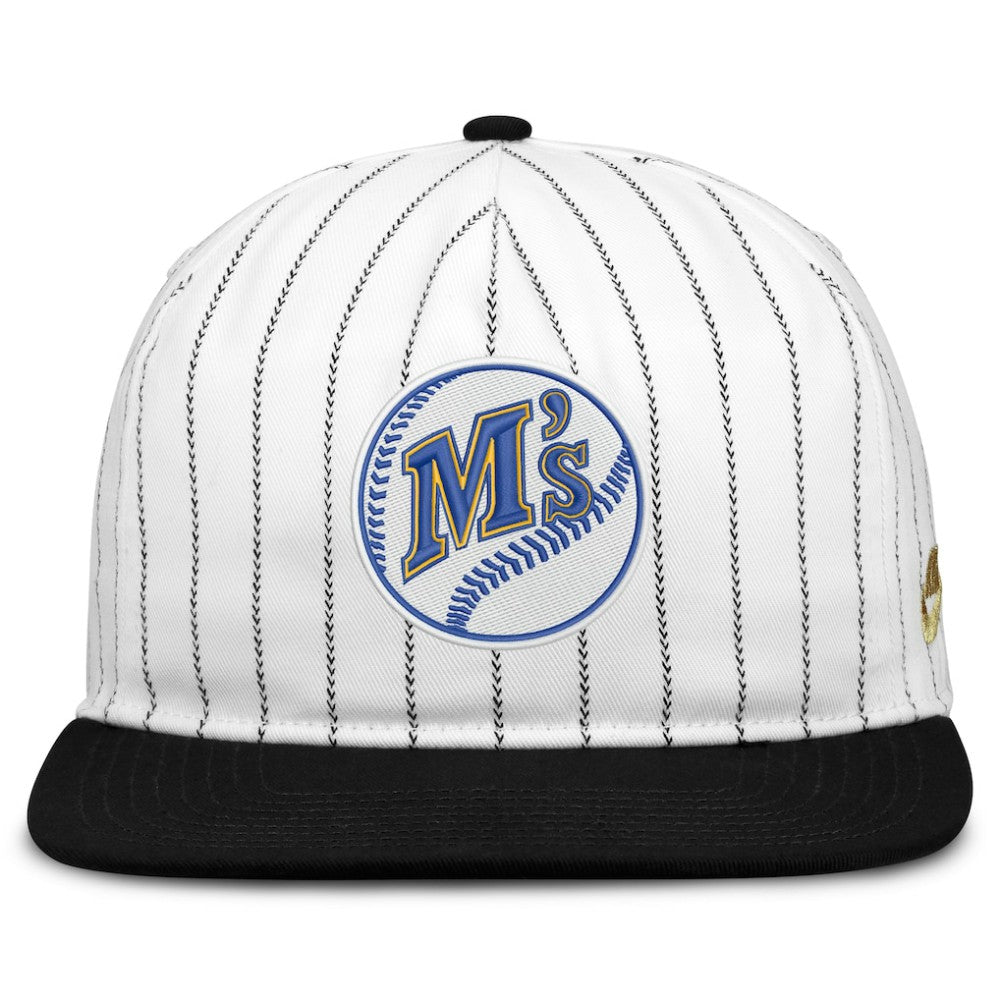 Seattle Mariners Cooperstown Collection Pro Adjustable Hat White/Black