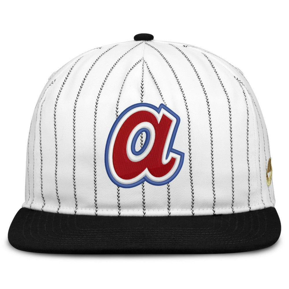 Atlanta Braves Cooperstown Collection Pro Adjustable Hat White/Black