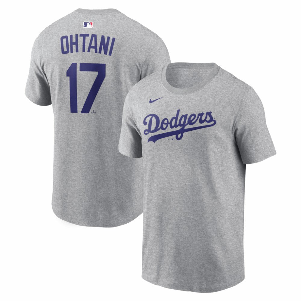 Shohei Ohtani Los Angeles Dodgers Name & Number T-Shirt Heather Gray