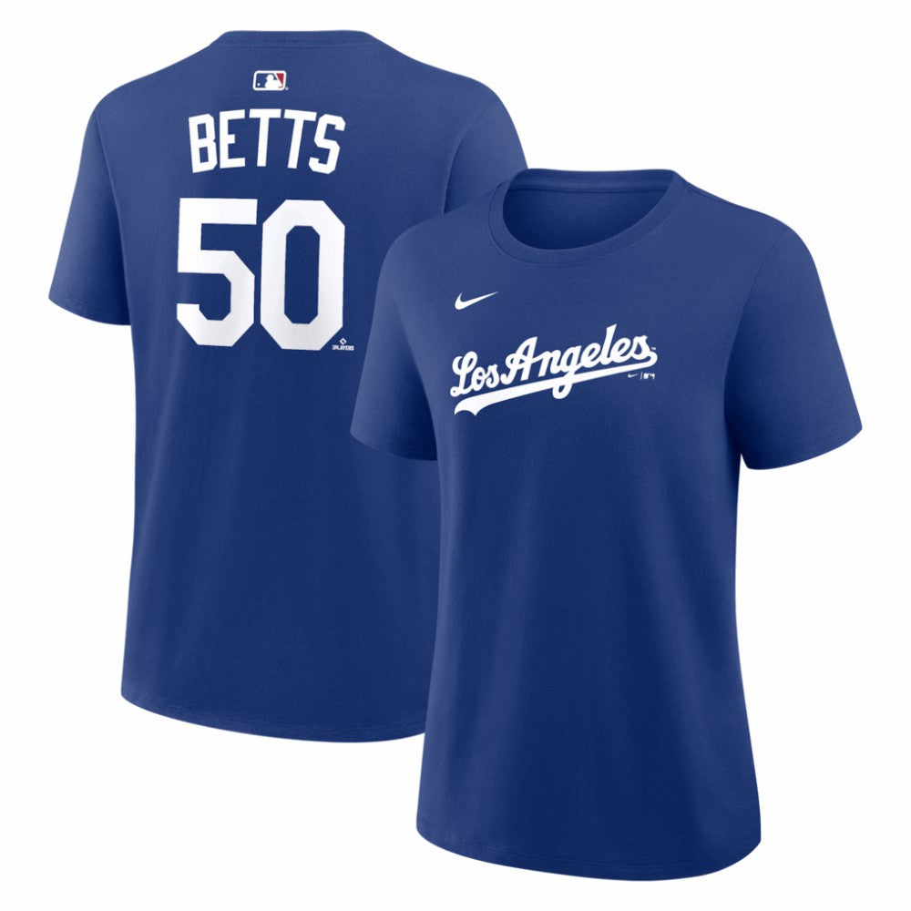 Mookie Betts Los Angeles Dodgers Women's Alternate Name & Number T-Shirt Royal