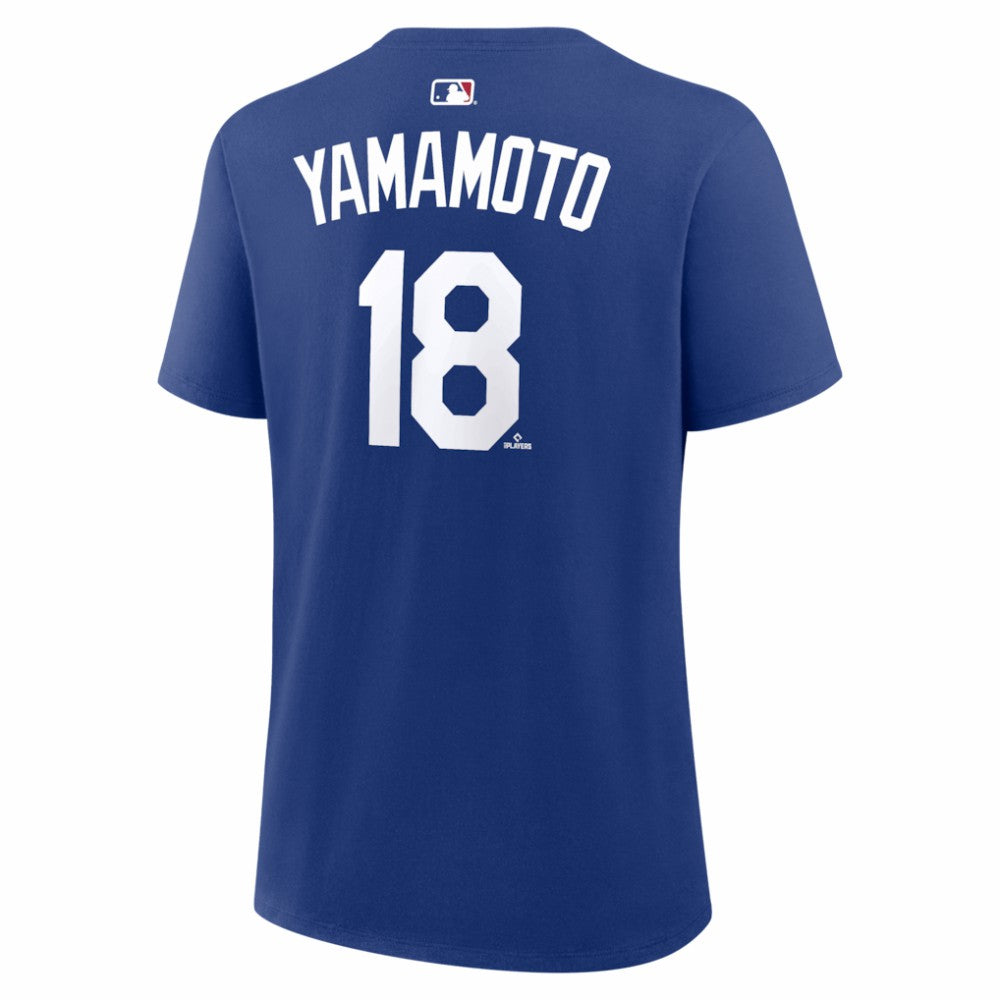 Yoshinobu Yamamoto Los Angeles Dodgers Women's Alternate Name & Number T-Shirt Royal