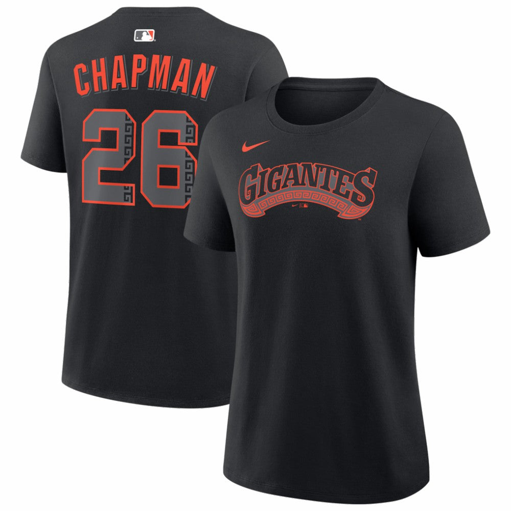 Matt Chapman San Francisco Giants Women's Alternate Name & Number T-Shirt Black