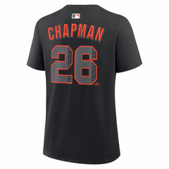Matt Chapman San Francisco Giants Women's Alternate Name & Number T-Shirt Black