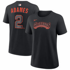 Willy Adames San Francisco Giants Women's Alternate Name & Number T-Shirt Black
