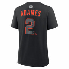 Willy Adames San Francisco Giants Women's Alternate Name & Number T-Shirt Black