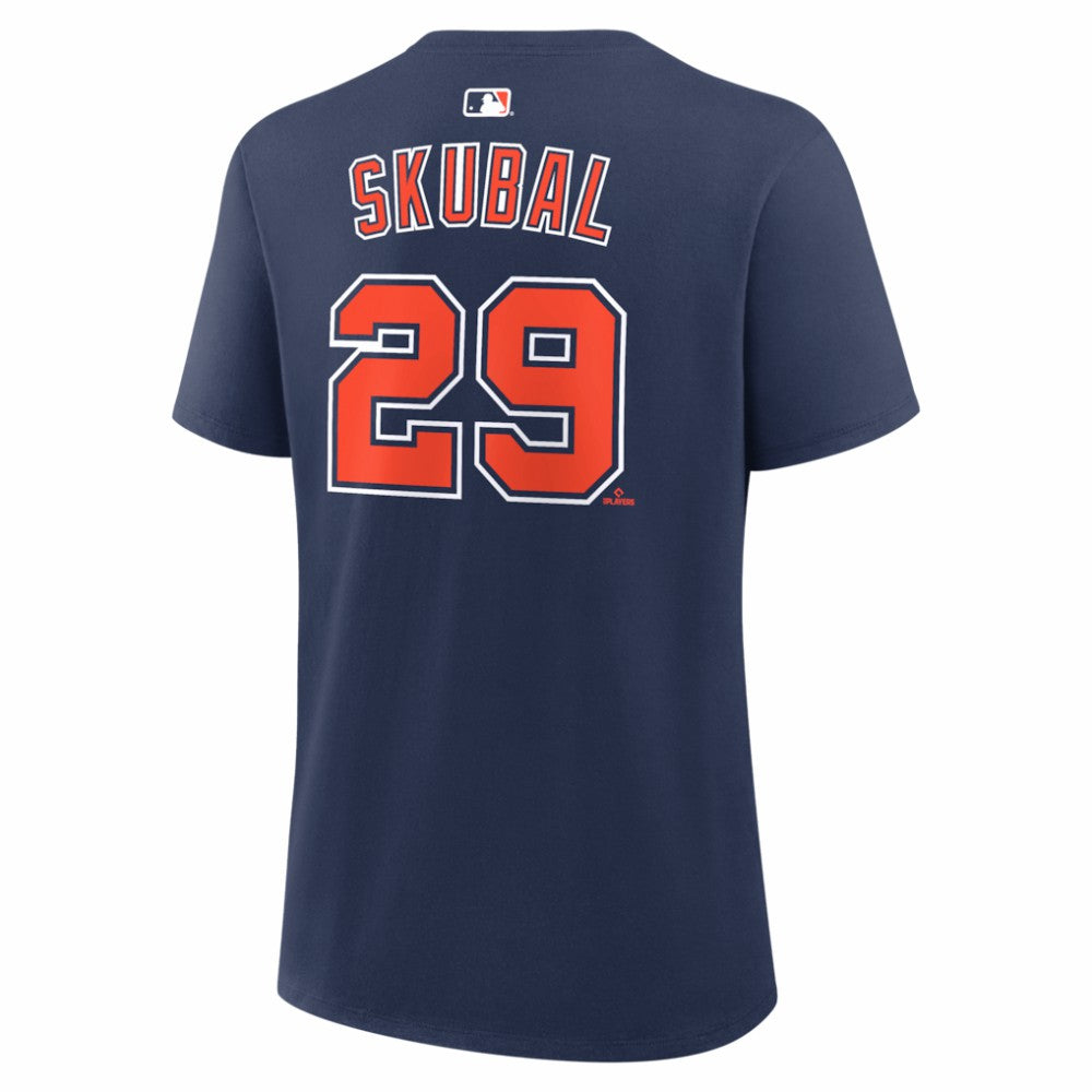 Tarik Skubal Detroit Tigers Women's Alternate Name & Number T-Shirt Navy