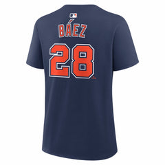Javier Báez Detroit Tigers Women's Alternate Name & Number T-Shirt Navy