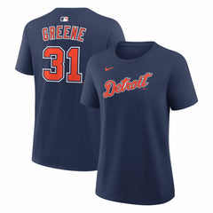 Riley Greene Detroit Tigers Women's Alternate Name & Number T-Shirt Navy