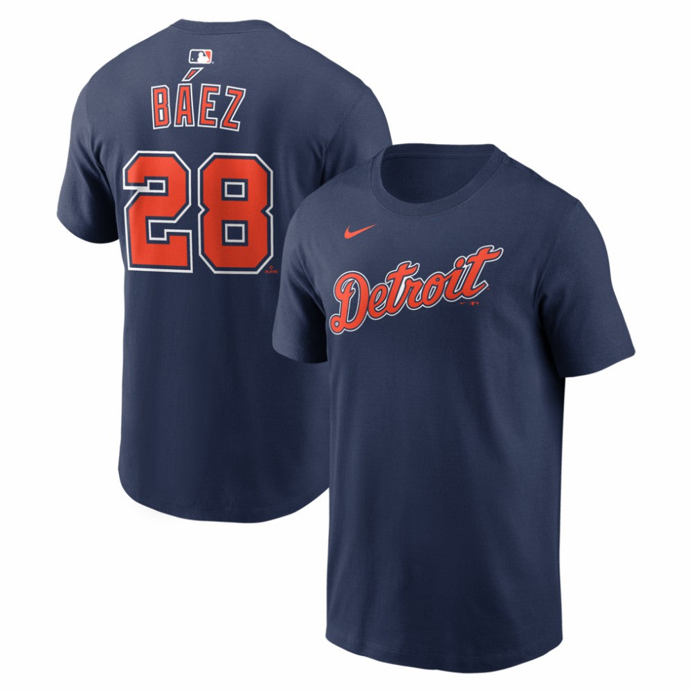 Javier Báez Detroit Tigers Alternate Name & Number T-Shirt Navy