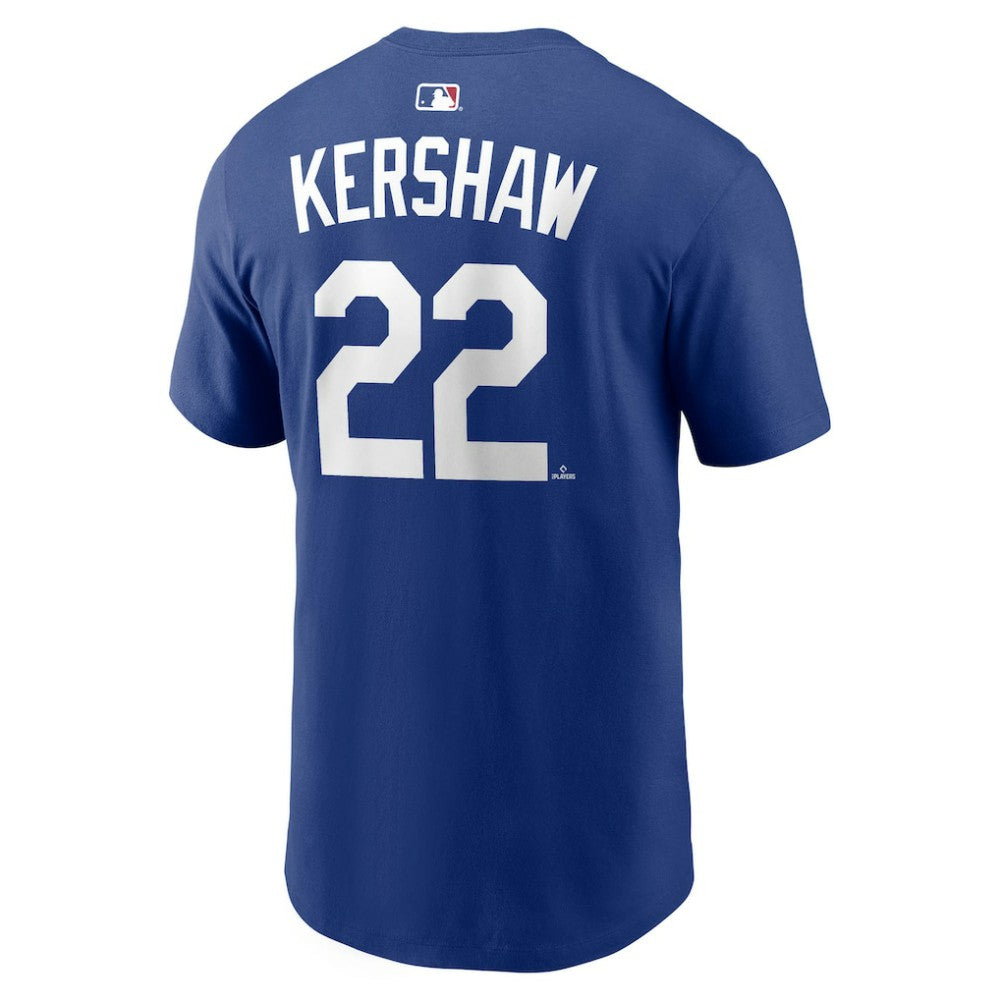 Clayton Kershaw Los Angeles Dodgers Alternate Name & Number T-Shirt Royal