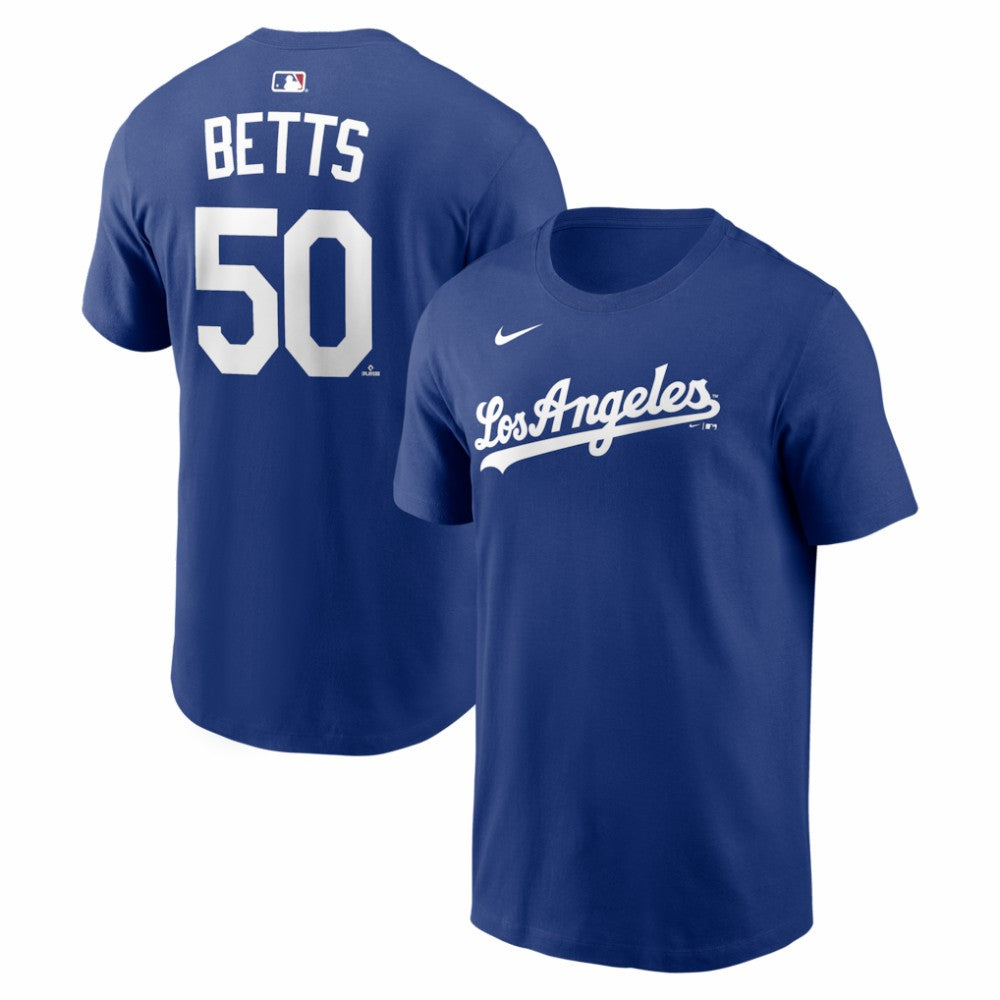 Mookie Betts Los Angeles Dodgers Alternate Name & Number T-Shirt Royal