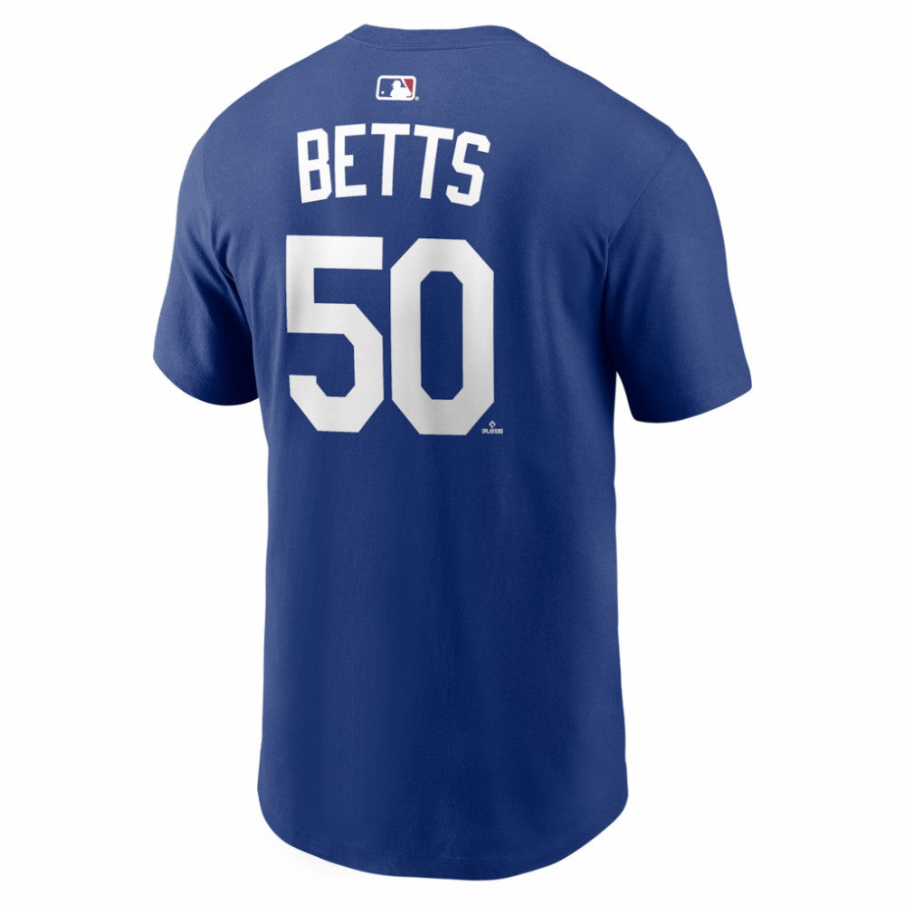 Mookie Betts Los Angeles Dodgers Alternate Name & Number T-Shirt Royal