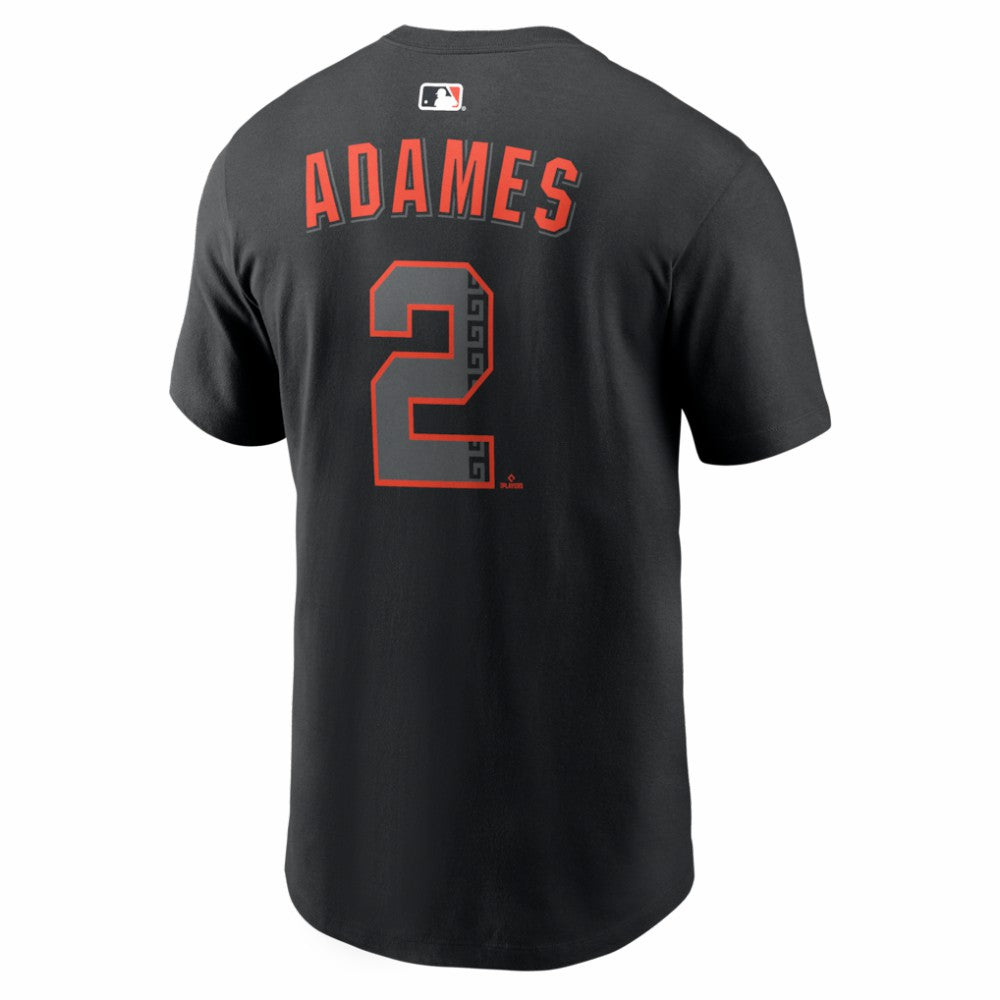 Willy Adames San Francisco Giants Alternate Name & Number T-Shirt Black