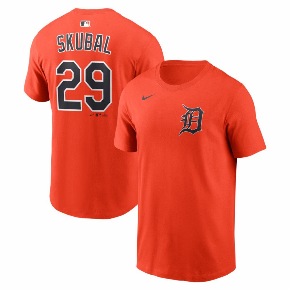 Tarik Skubal Detroit Tigers Name & Number T-Shirt Orange