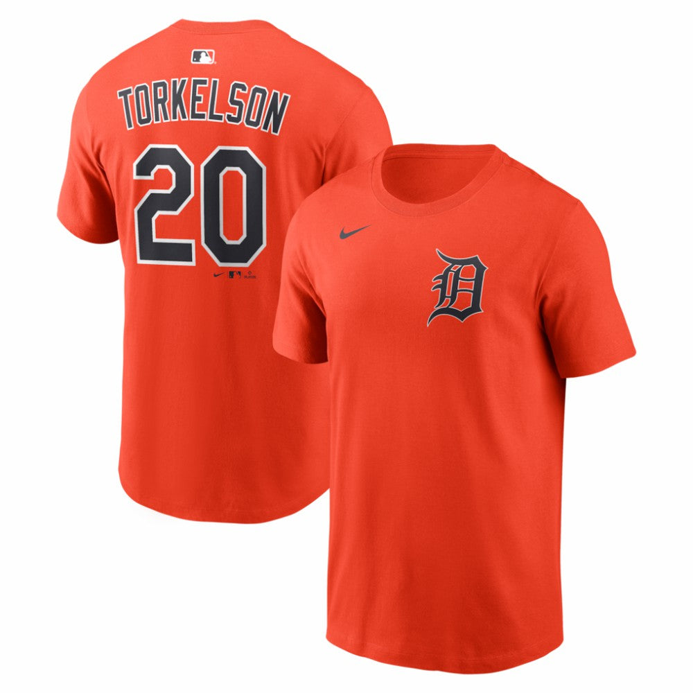 Spencer Torkelson Detroit Tigers Name & Number T-Shirt Orange