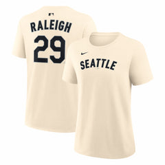 Cal Raleigh Seattle Mariners Women's Name & Number T-Shirt Natural