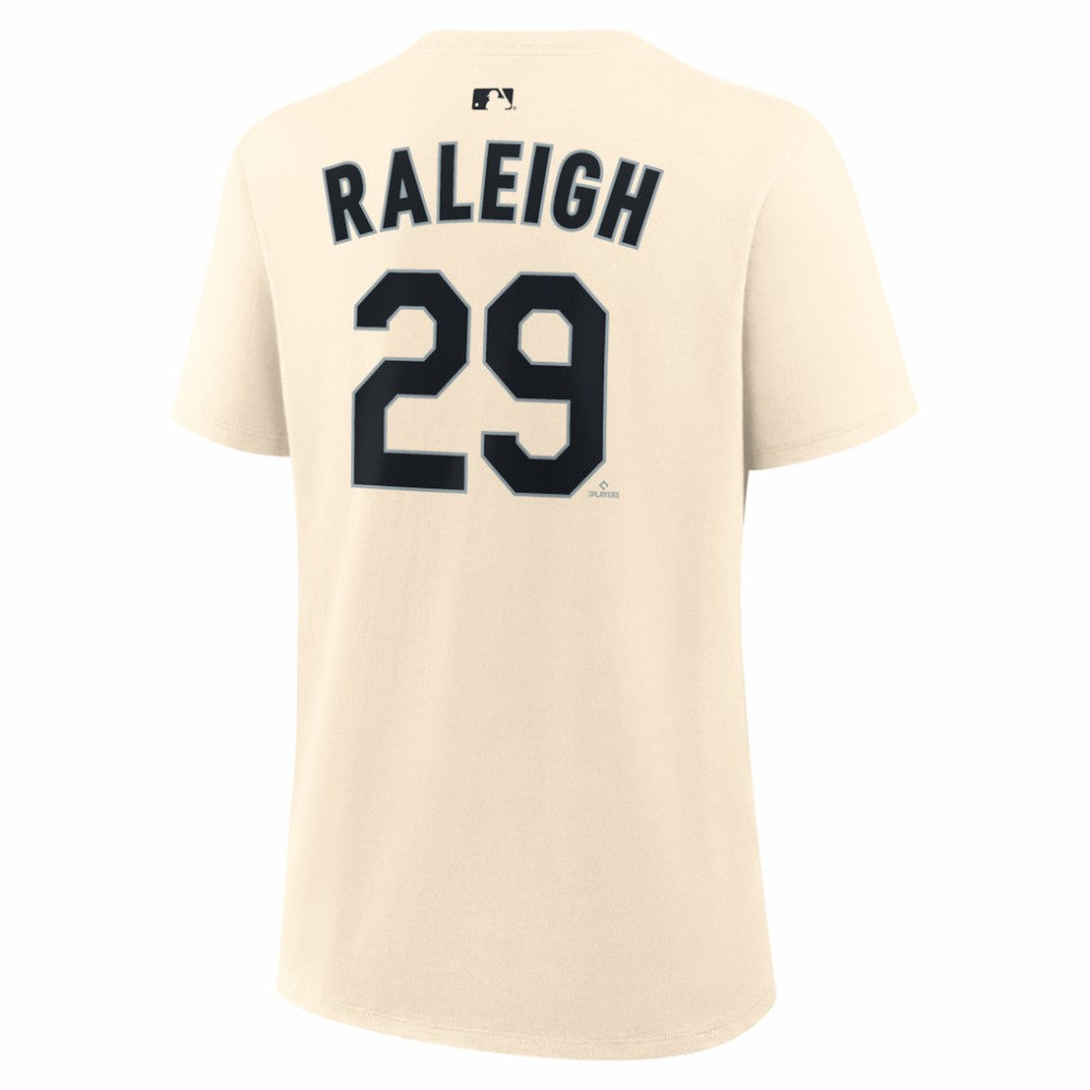 Cal Raleigh Seattle Mariners Women's Name & Number T-Shirt Natural