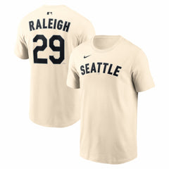 Cal Raleigh Seattle Mariners Name & Number T-Shirt Natural